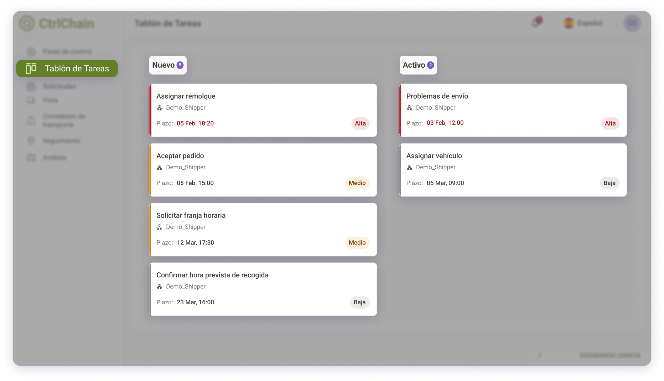 ES taskboard