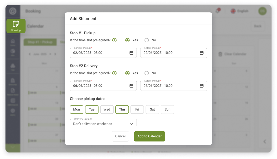 add shipment-min