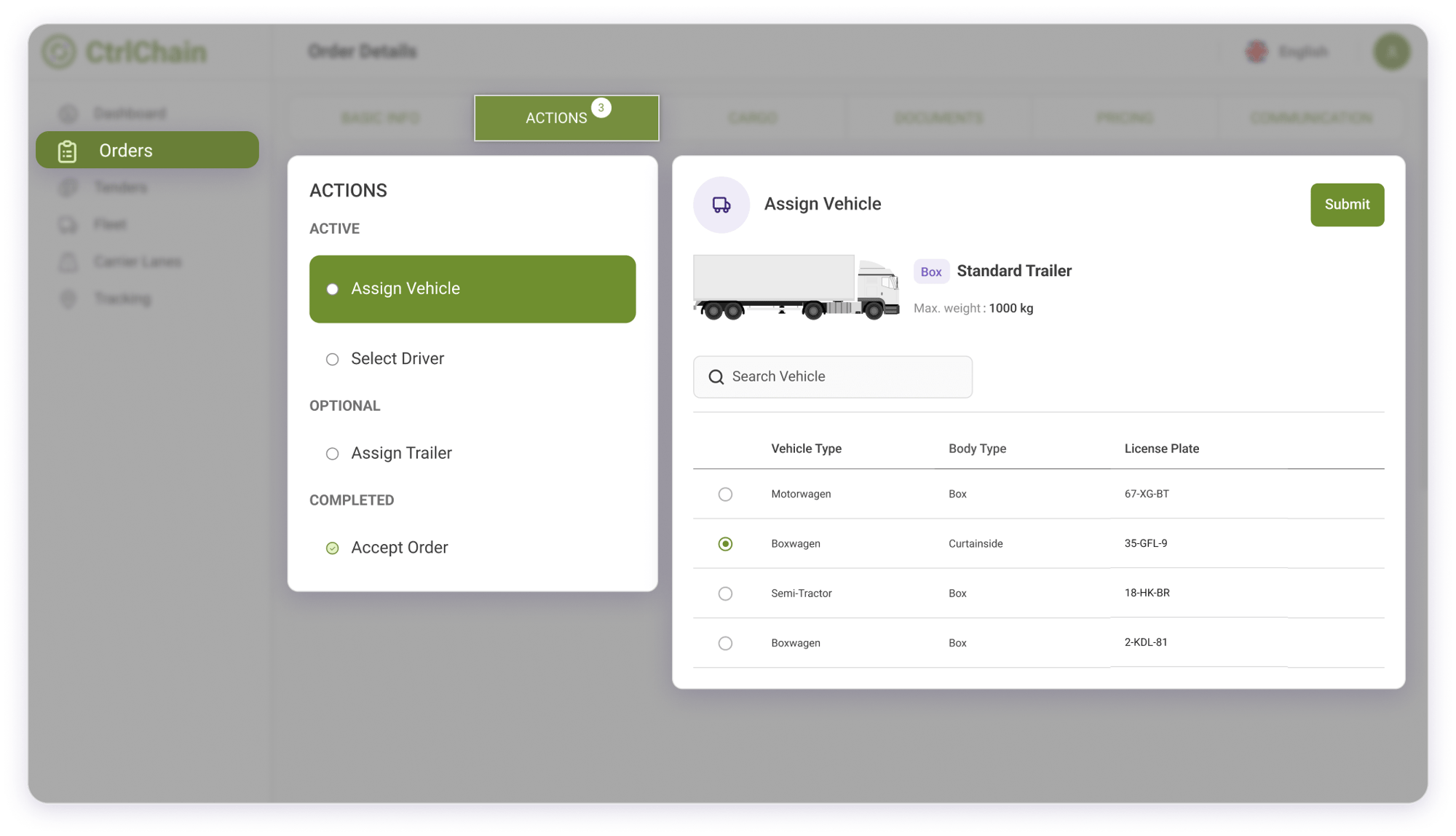 assign vehicle-min-1