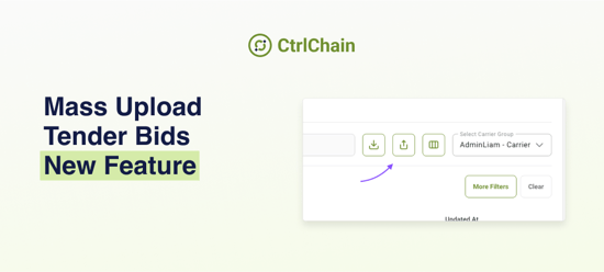 New Feature - Mass Upload Tender Bids