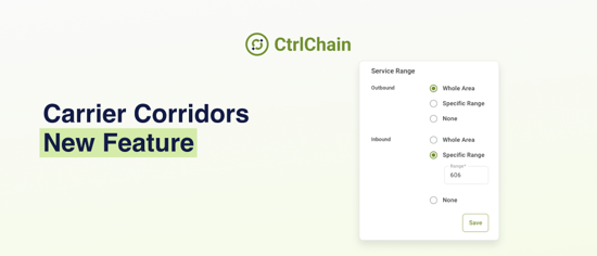 New features: Carrier Corridors
