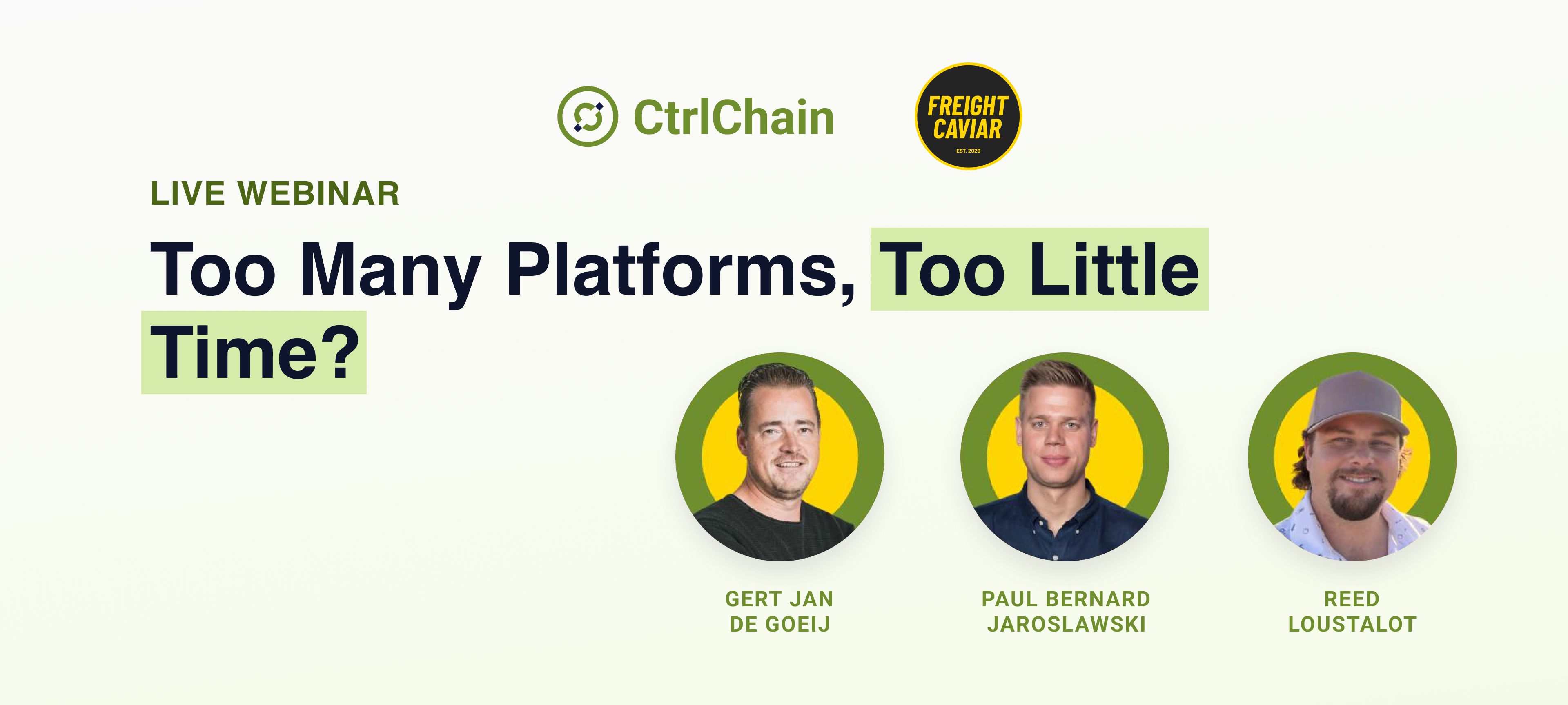 Too Many Platform Too Many Platforms, Too Little Time?