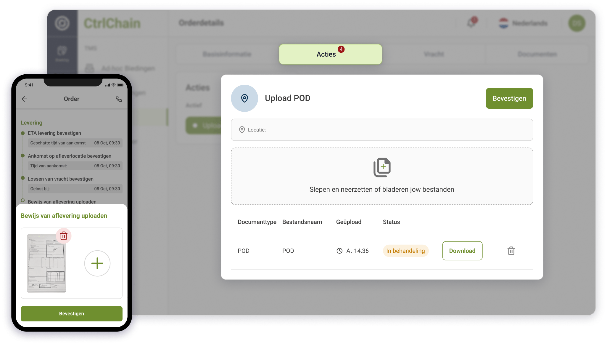 upload POD nl-min